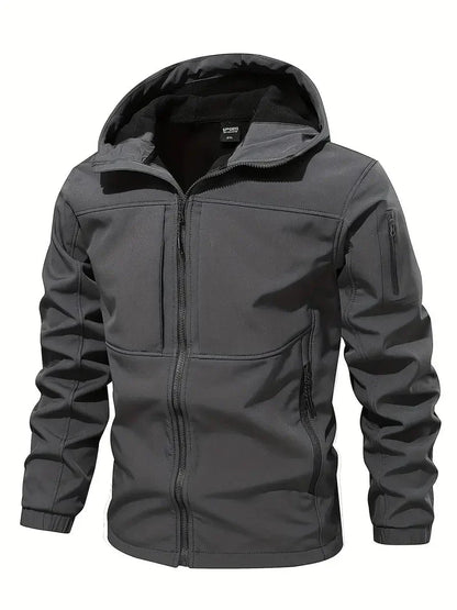 Men's fleece outdoor softshell jacket