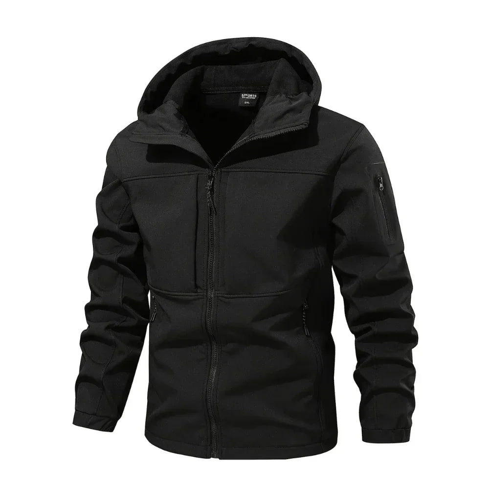Men's fleece outdoor softshell jacket