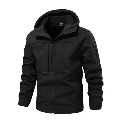 Men's fleece outdoor softshell jacket