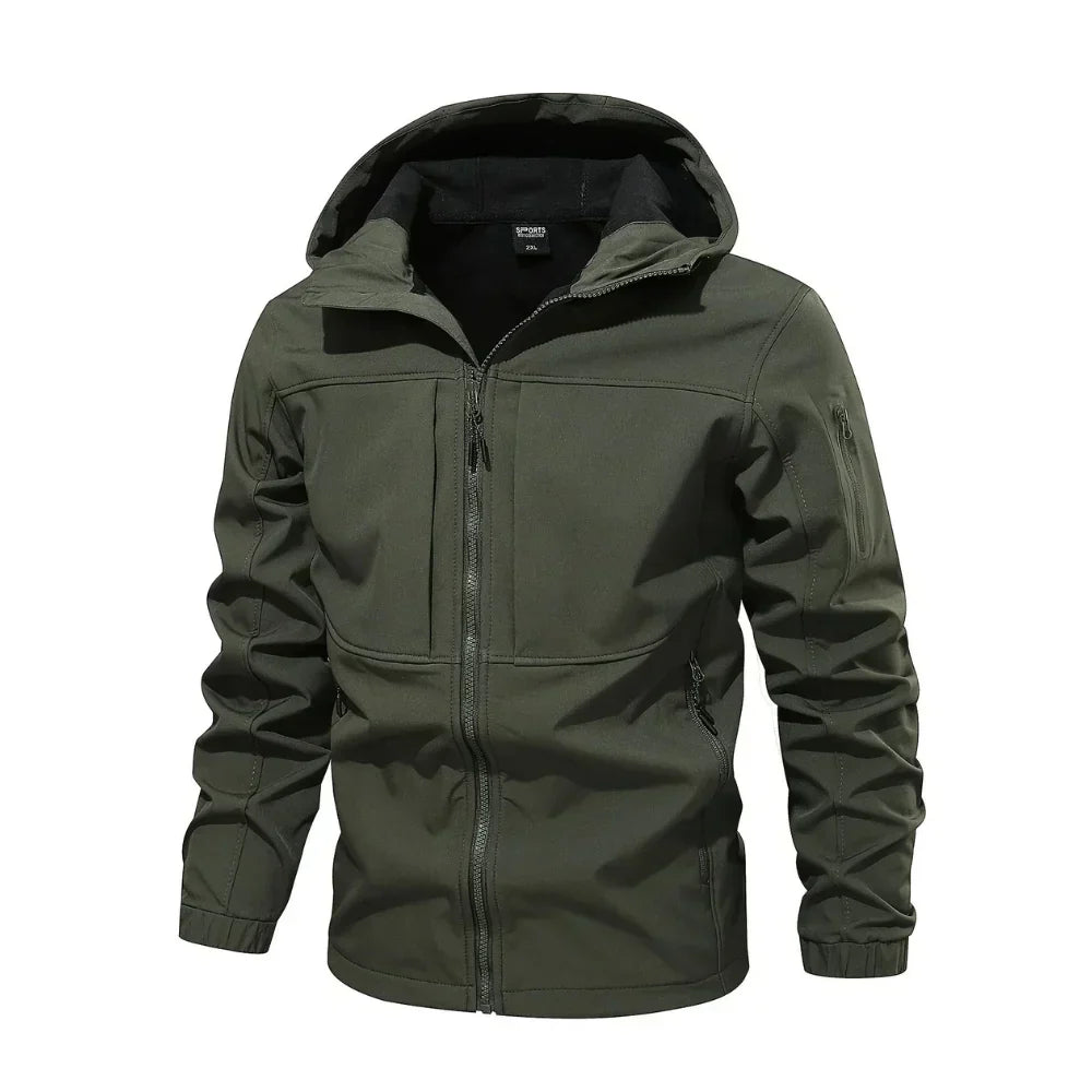 Men's fleece outdoor softshell jacket