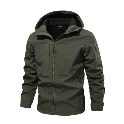 Men's fleece outdoor softshell jacket