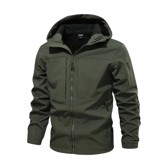Men's fleece outdoor softshell jacket