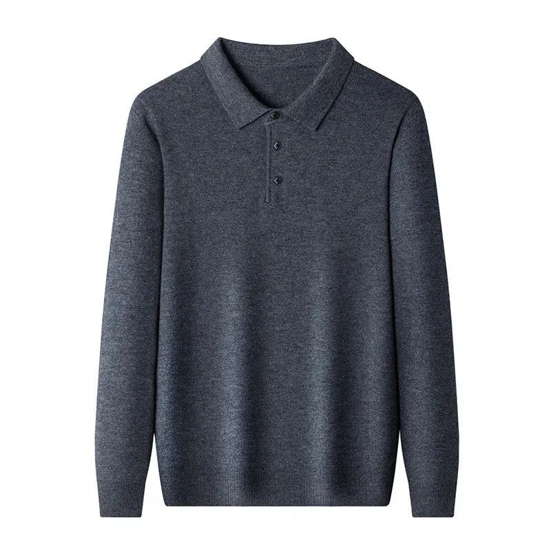 Men’s knit polo sweater – men