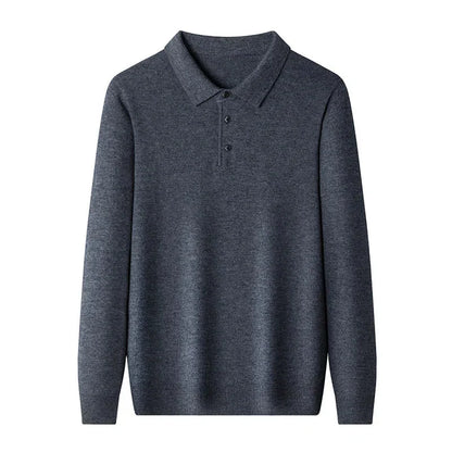 Men’s knit polo sweater – men