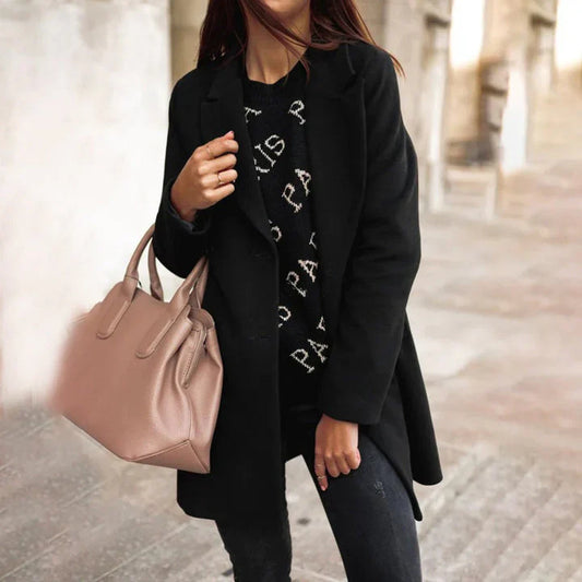 Classic women’s wool blend coat – women