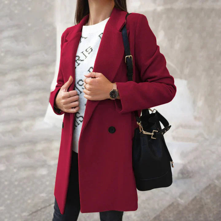 Classic women’s wool blend coat – women