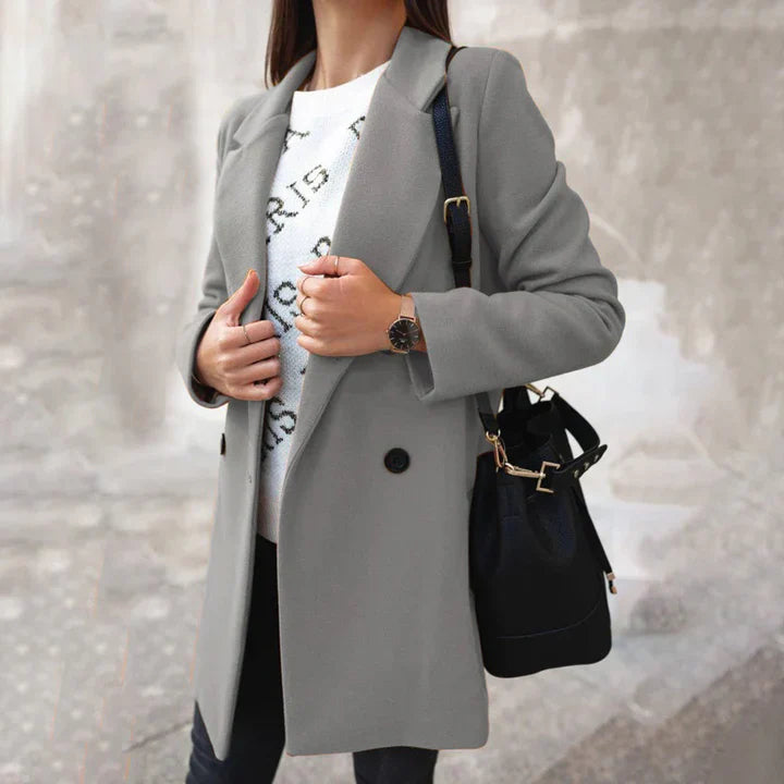 Classic women’s wool blend coat – women