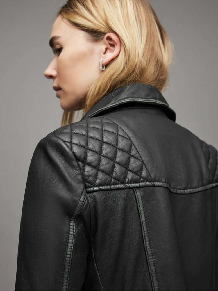 Cargo Leather Biker Jacket