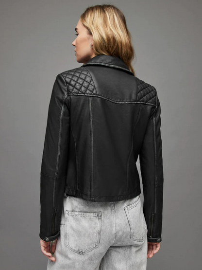 Cargo Leather Biker Jacket