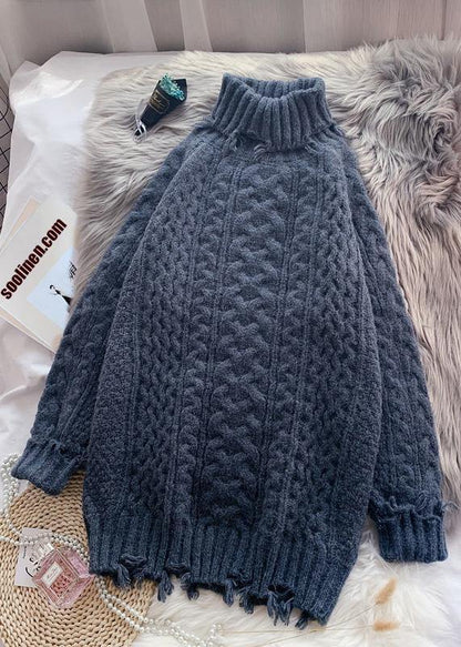 Christmas high neck Sweater thick weather Quotes cable tunic sweater dresses