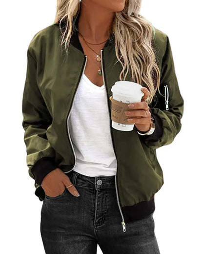 Lia classic bomber jacket for women – urban & timeless