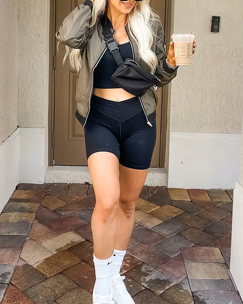 Lia classic bomber jacket for women – urban & timeless