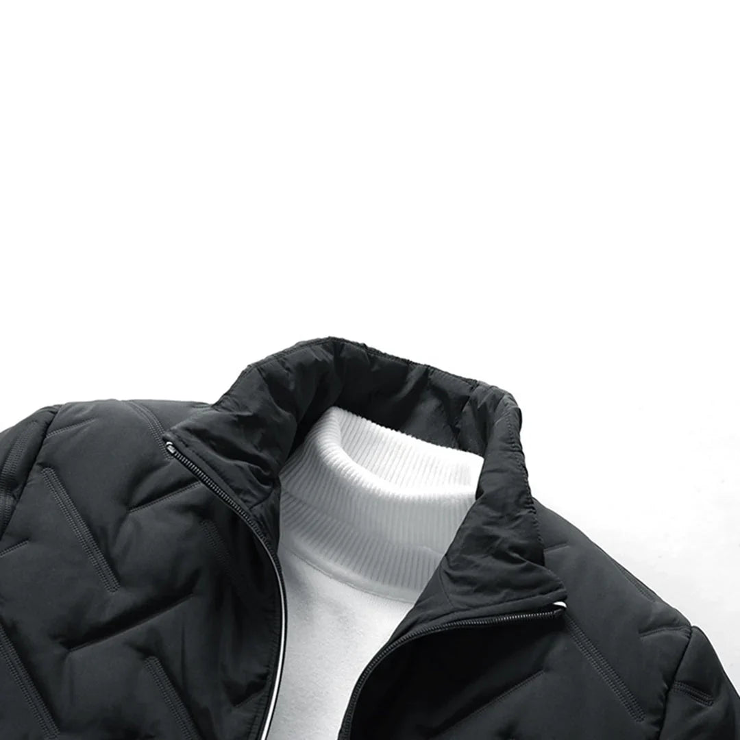 Padded winter jacket with zip pockets – men