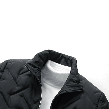 Padded winter jacket with zip pockets – men