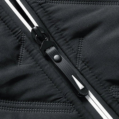Padded winter jacket with zip pockets – men