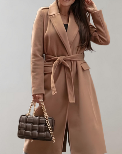 Odah | Elegant Oversized Women's Coat with Belt