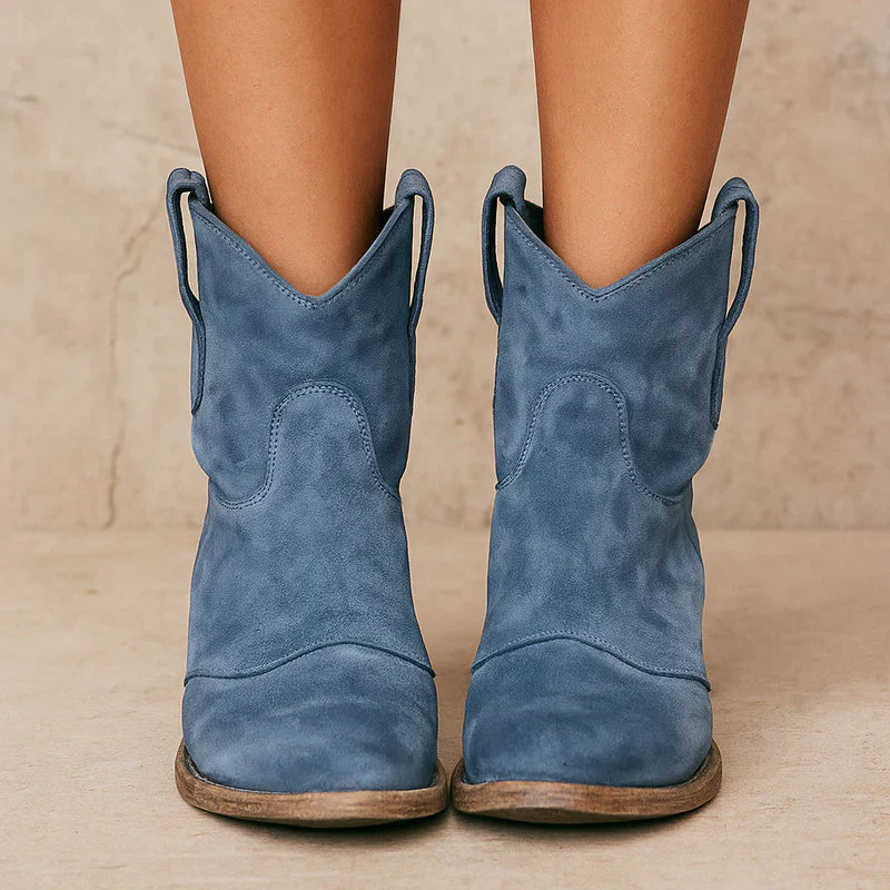 Pamu vintage western ankle boots – women