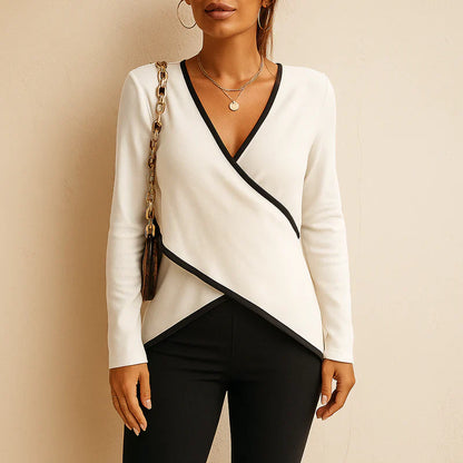 Danielle v-neck long-sleeve sweater for women