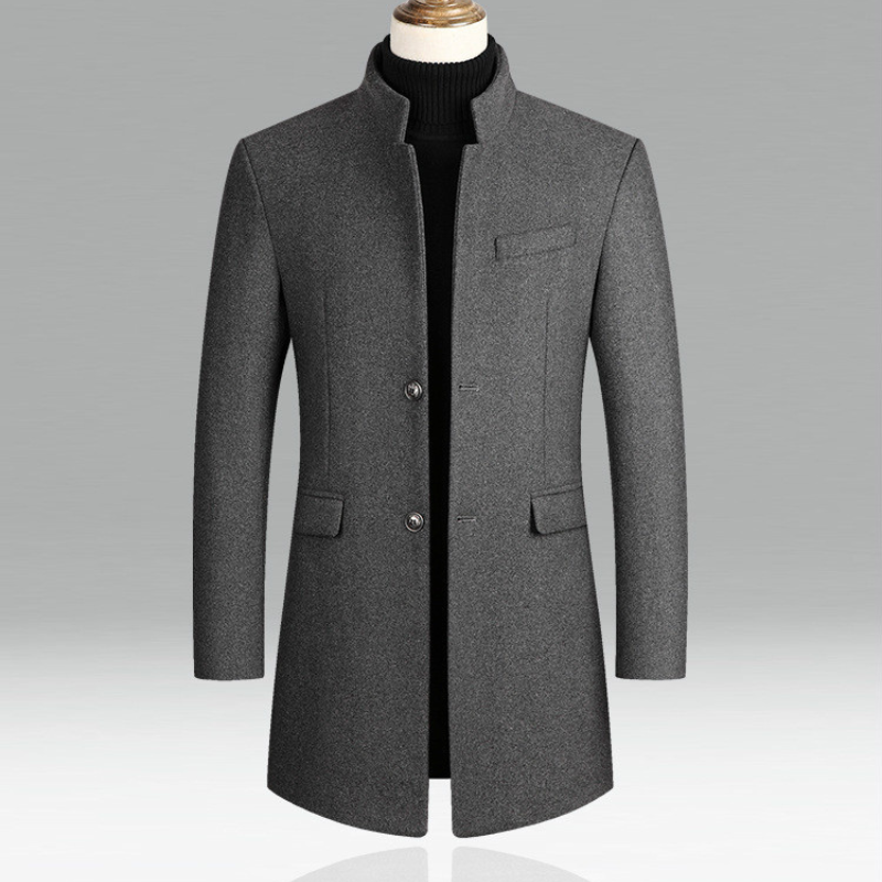 Tyron | Formal Men's Coat With Standing Collar