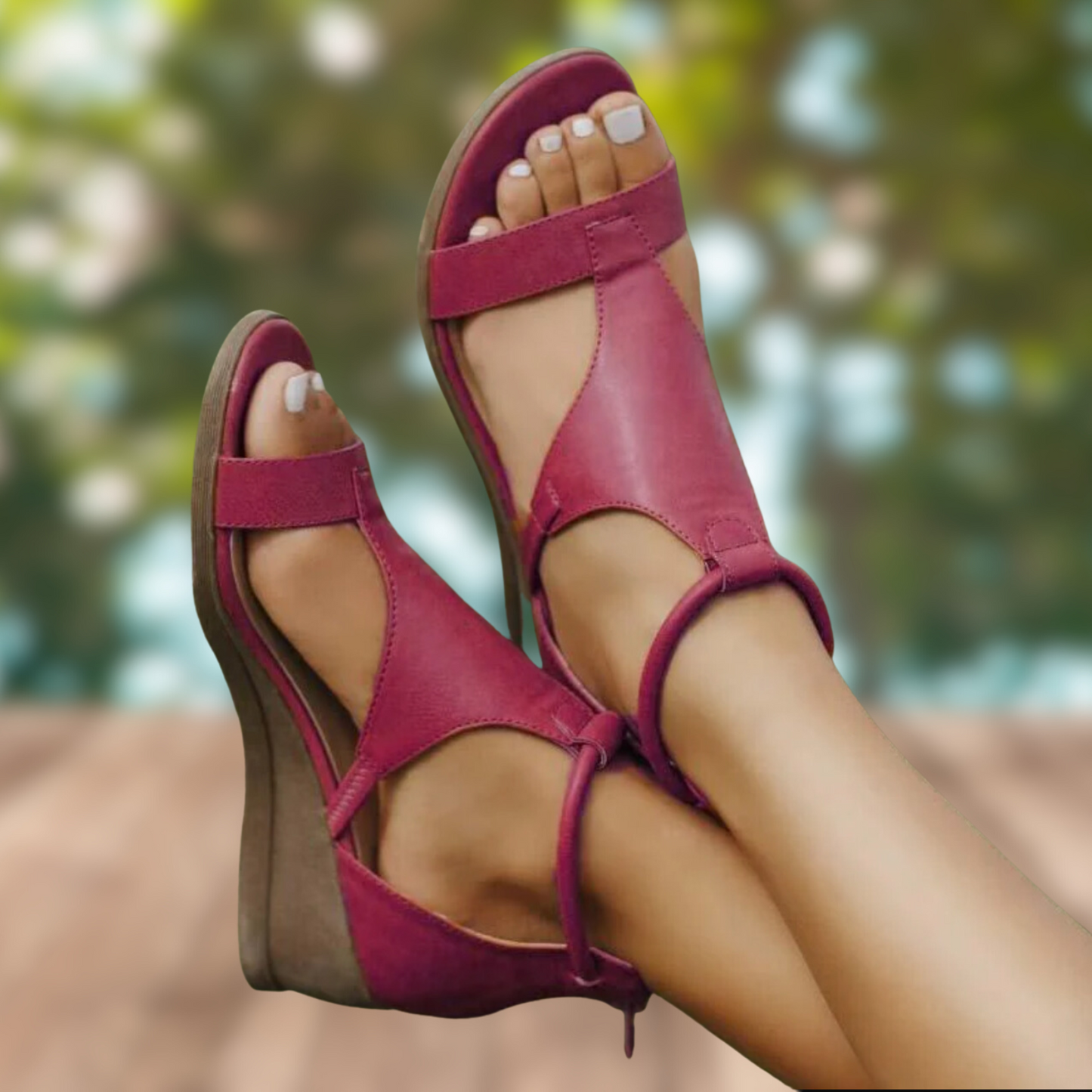 Fabiana - beautiful and super comfortable vintage orthopedic leather sandals with heels