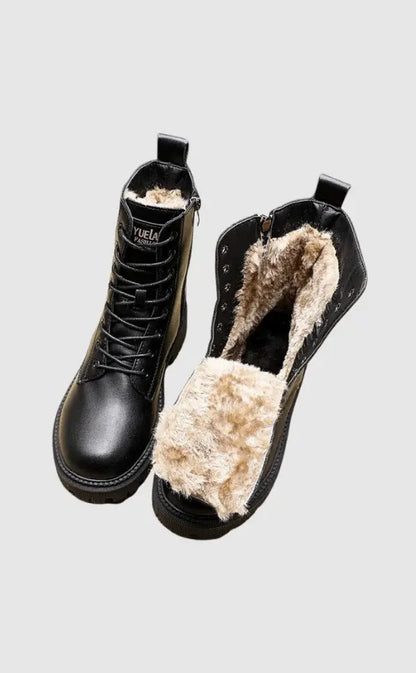 David lace-up leather boots – men