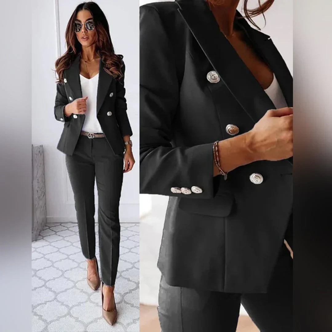 Elisea women's two-piece suit with blazer and trousers