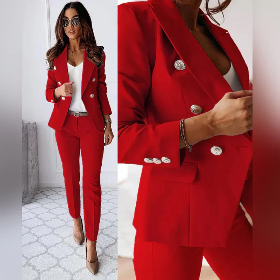Elisea women's two-piece suit with blazer and trousers