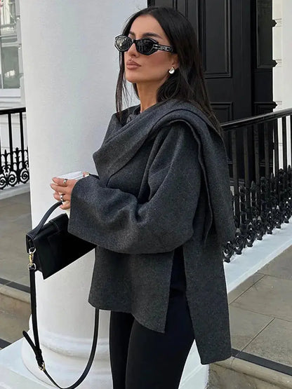 Ella cape jacket – sophisticated layering look
