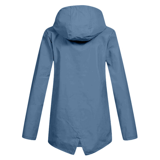 Fashion Street | Long Hooded Raincoat for Women