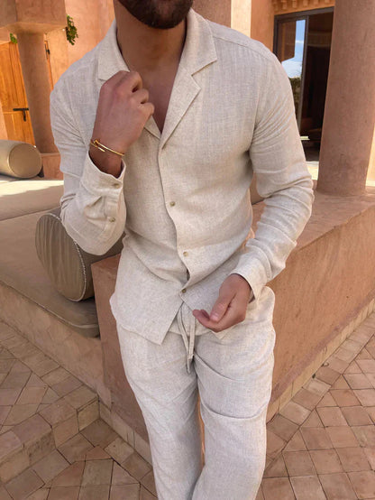 Friedrich classic linen shirt – men