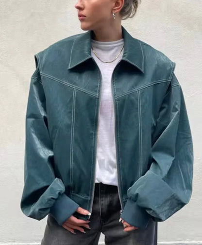 Lucia oversized bomber jacket – women