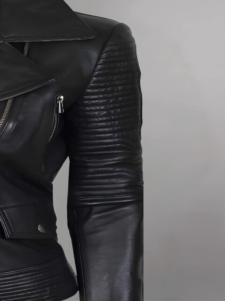 Gal Gadot Black Leather Jacket