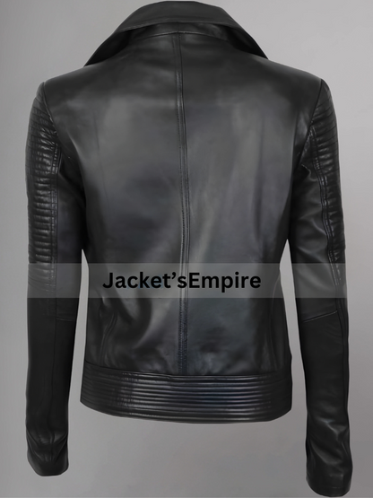 Gal Gadot Black Leather Jacket