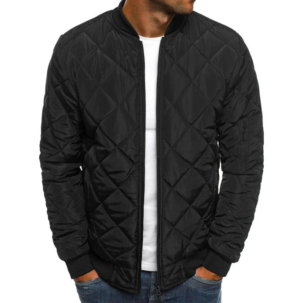 Stylish quilted transitional jacket – men