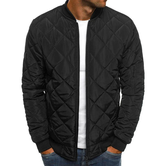 Stylish quilted transitional jacket – men