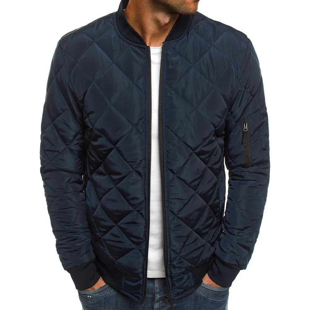 Stylish quilted transitional jacket – men