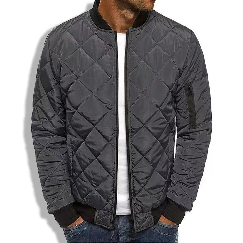 Stylish quilted transitional jacket – men