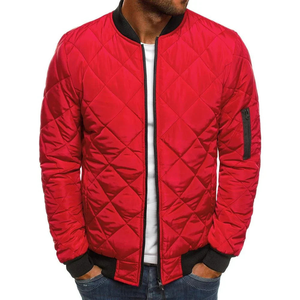 Stylish quilted transitional jacket – men