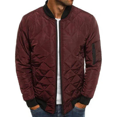 Stylish quilted transitional jacket – men