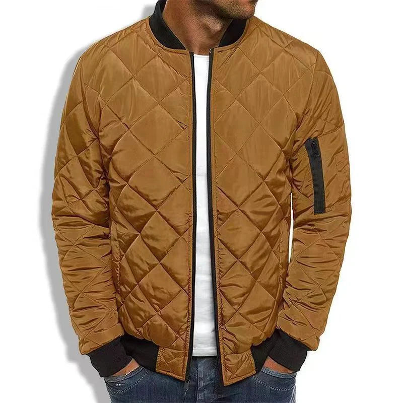 Stylish quilted transitional jacket – men