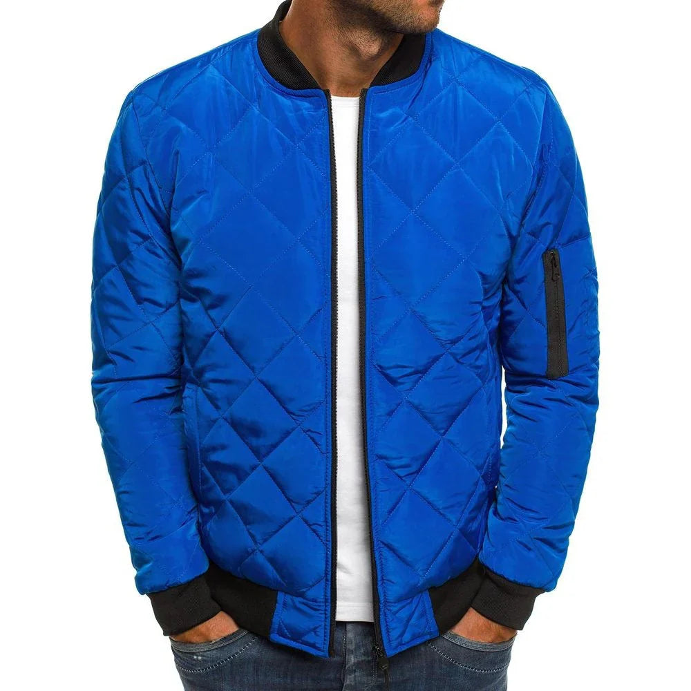 Stylish quilted transitional jacket – men