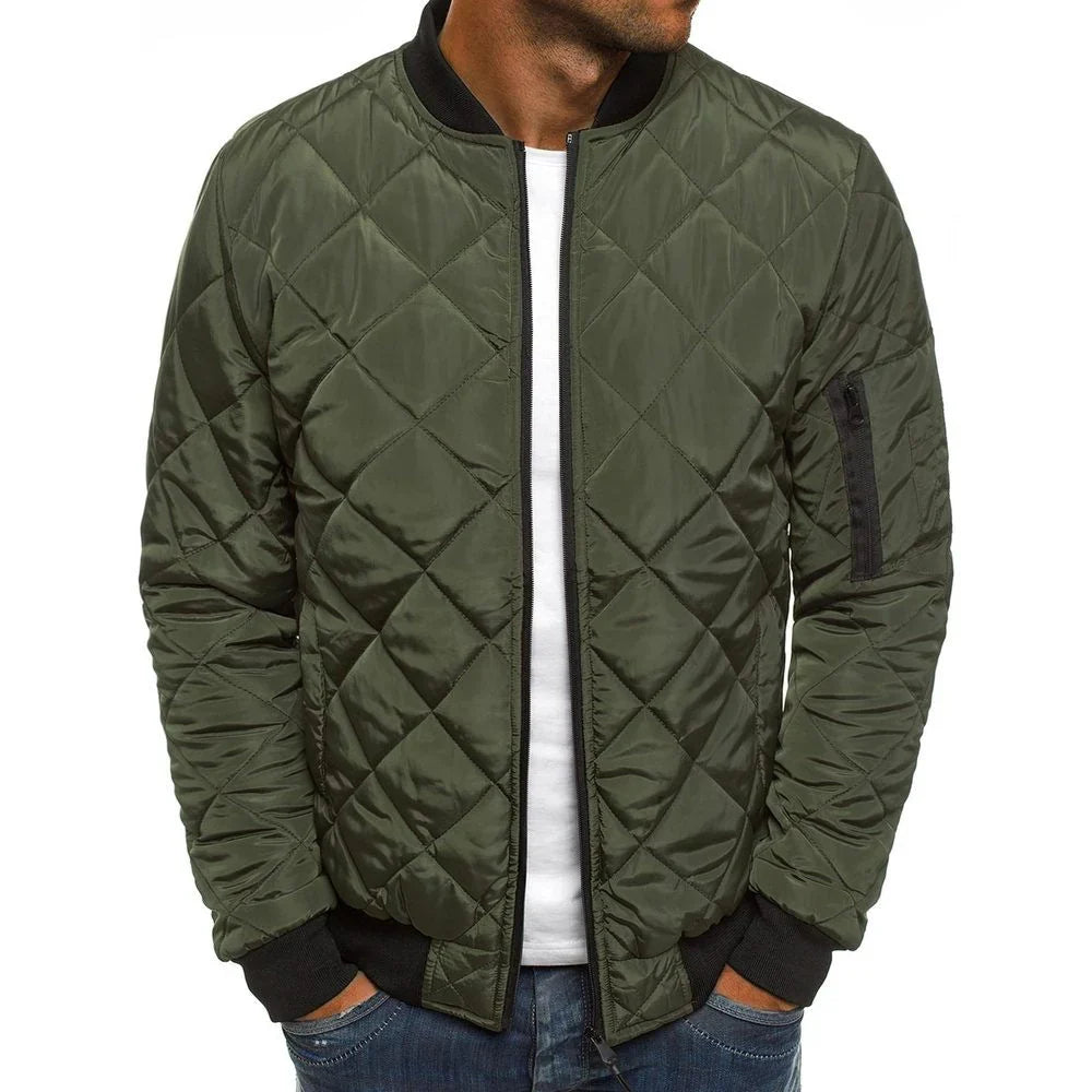 Stylish quilted transitional jacket – men