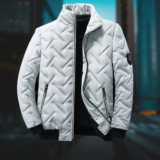 Padded winter jacket with zip pockets – men
