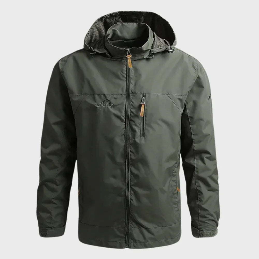 Men's hooded outdoor jacket for rain – waterproof & breathable