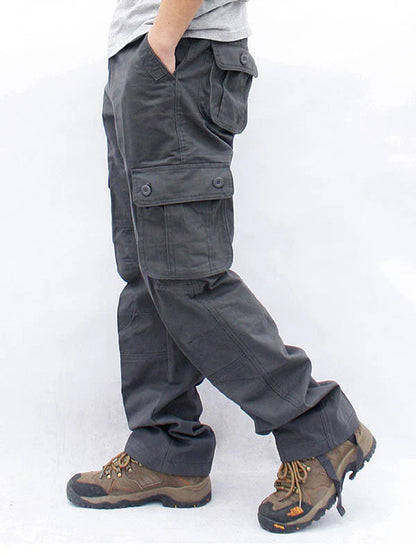 Cargo trousers with multiple pockets – casual outdoor style
