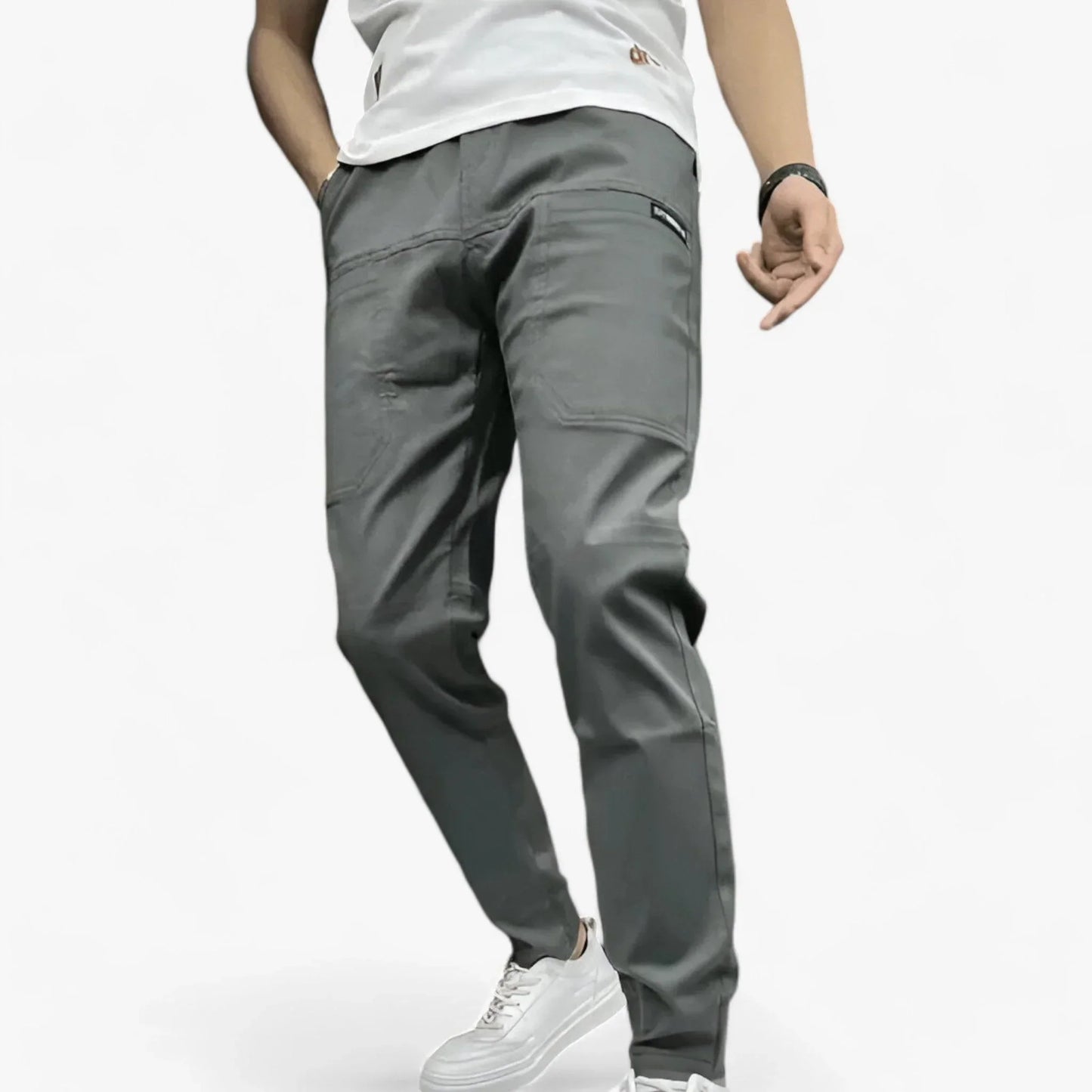 Modern cargo trousers with elasticated waistband – a comfortable all-rounder