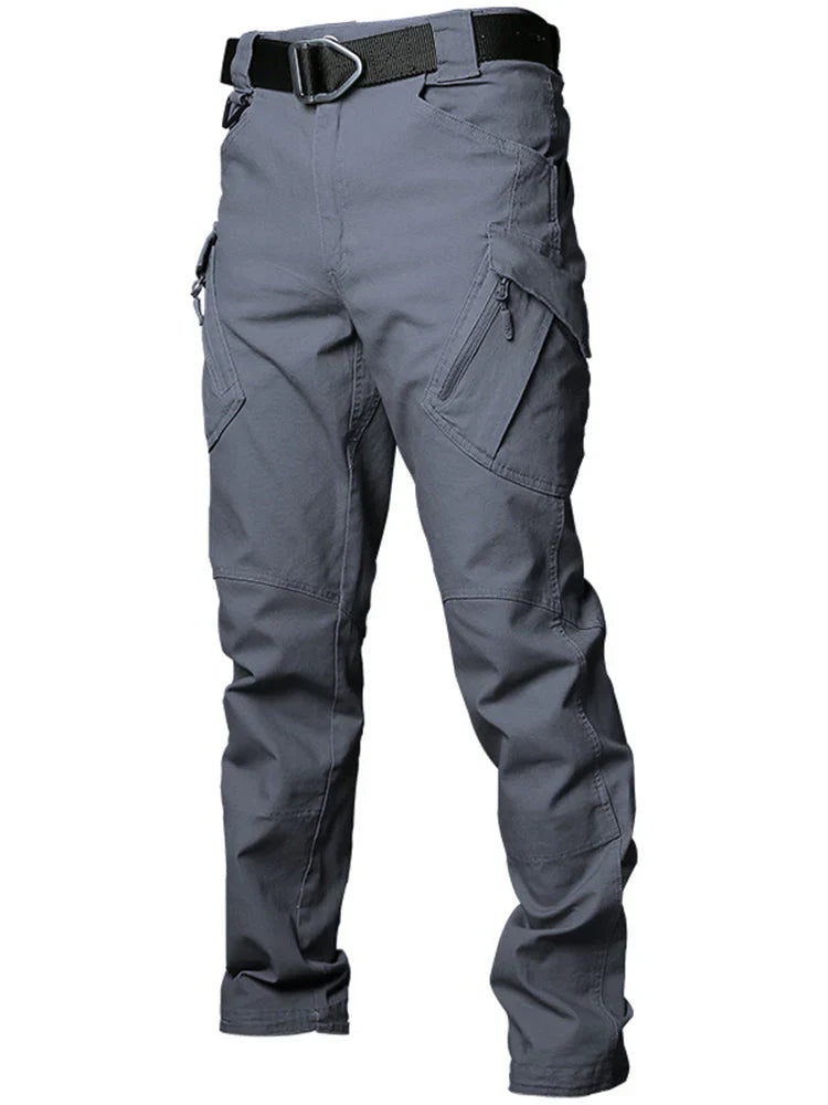 Tactical cargo pants with multiple pockets – men