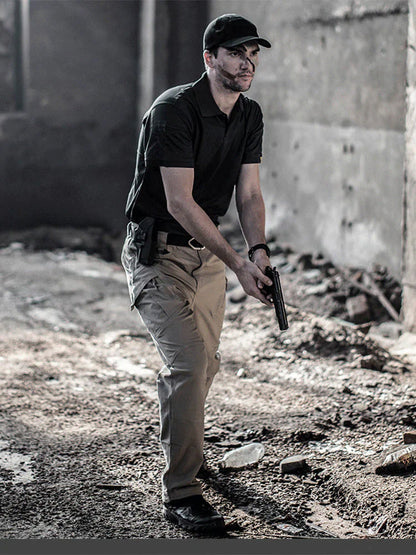 Tactical cargo pants with multiple pockets – men