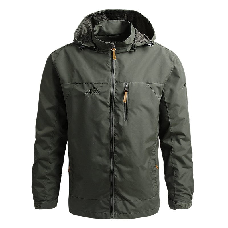 Stylish and comfortable waterproof winter jacket with hood for men
