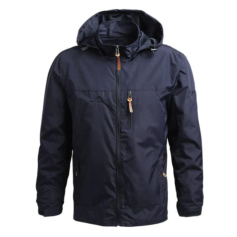 Stylish and comfortable waterproof winter jacket with hood for men